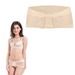 DIFLAX Ceinture Abdominale, Ceinture Lombaire, Soutien Du Bas Du Dos, Ceinture De Grossesse Chair, Respirante Et Élastique, Pour Femme Enceinte, Post-Partum, Taille L (SVF TUNDER PRICE, neuf)