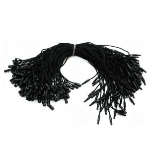 Trimming Shop &Eacute;tiquette Volante en Coton de 7 Pouces avec &eacute;tiquettes verrouillables, Attache &agrave; Pression, Attaches s&eacute;curis&eacute;es pour &eacute;tiquettes de Prix, v&ecirc;tements de Mode, v&ecirc;tements, Noire, 100 pi&egrave;ces (Trimming Shop, neuf)