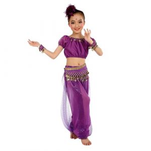 Générique Déguisement Bollywood Enfant, Costume Danse Orientale, Robe Indienne Carnaval Fille (Miuiakoal, neuf)