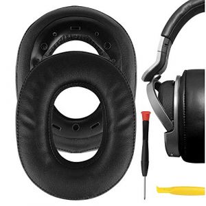 Geekria QuickFit Coussinets de rechange pour casque sans fil Sony MDR-HW 700/700DS avec guide vidéo (Noir) (GeekriaDirectEU, neuf)