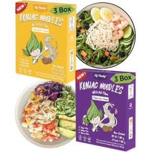 Elf-Family Premium Konjac Pates de Thaïlande Vegan Sans Gluten/Prêt à l'Emploi/Sans Rinçage 240g x6 Box(12 Pack), Shirataki de Konjac Nouille/Keto/Faible en Calories/Sans Sucre -Spaghetti & Fettuccine (Elf-Family® official, neuf)