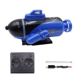 Hsthe Sea Mini RC sous-Marin 4CH Mignon Radio télécommande Bateau électrique lumière de plongée pour Aquarium Baignoire d'eau Cadeau d'anniversaire (Hsthe Sea EU, neuf)