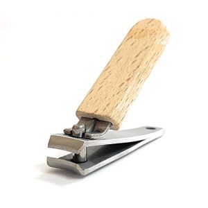 Maelsa - Coupe ongles petit modèle 6 cm avec manche en bois de hêtre - pince à ongles manucure pédicure (⭐ MAELSA ⭐, neuf)