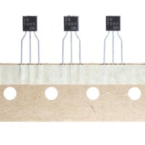 (Paquet de 20) 2N7000 TO-92 MOSFET à canal N encapsulé en plastique 60V 0.2A 625mW (ERIC ELECTRONICS TECHNOLOGY LIMITED, neuf)