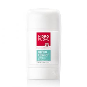Hidrofugal Bâton de douche frais (50 ml), anti-transpirant au parfum frais pour une sensation de fraîcheur dans la douche, stick déodorant avec une forte protection anti-transpirante et un parfum (InternethandelNRW, neuf)