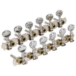 Clé de Réglage de Guitare à 12 Cordes, Chevilles de Guitare Acoustique à 12 Cordes, Accordeurs de Guitare Acoustique à 12 Cordes, clé de Réglage de Bouton, Cordes de Guitare, (Ciapsd, neuf)