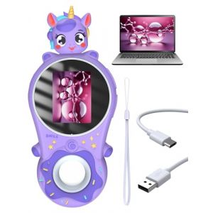OUTACT Microscope Numérique Portable Pour Enfants - 500x Mini Avec 8 LED, Boîtier En Silicone Mignon Et Écologique, Fonction Vidéo (OUTACT Boutique Officielle ZE, neuf)