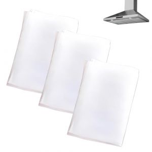 UYVPAER 3 Pièces Filtres Pour Hotte Aspirante Peuvent Être Découpés Sur Mesure - Filtre De Hotte Aspirante Universel - Cartouche Filtrante D'Aspiration - Tapis Filtrant À Graisse (SHAO WEIWEI DE DIAN, neuf)