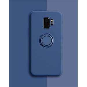 Alihtte Coque pour Samsung Galaxy S9,Coque magn&eacute;tique avec Anneau Rotatif &agrave; 360 &deg; Mince Coque Antichoc Silicone avec Plaque m&eacute;tallique, Aimant Support de Voiture Housse Bumper, Bleu (Lichttech, neuf)