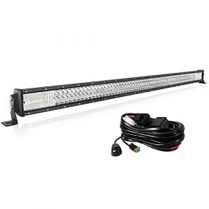 Willpower Barre LED 127cm 50'' 648W con C&acirc;blage Rampe LED Spot et Flood Bar a LED 12V 24V &Eacute;tanche Projecteur LED Longue Port&eacute;e Feux Phare de Travail LED pour 4x4 Voiture Camion Tracteur Quad Bateau (gzyizai, neuf)