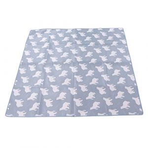 Hilitand Tapis de Jeu pour B&eacute;b&eacute;, Grand Tapis de Sol Pliable 110 X 110 Cm / 43,3 X 43,3 Pouces, Tapis de Jeu en Mousse Imperm&eacute;able pour B&eacute;b&eacute;, Tapis Rampant Doux et Antid&eacute;rapant (Muxizac, neuf)