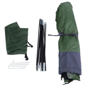Eawfgtuw Tente de camping légère avec portes moustiquaires, livrée avec un sac de transport pour un transport facile lors de randonnées, tente de camping pour personnes, installation facile, grande (bestredworld, neuf)