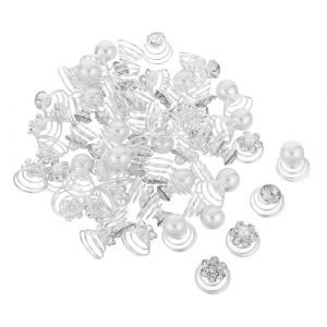 Zerodeko Lot de 60 Pinces &agrave; Cheveux Spirale en Alliage Strass et Perles &Eacute;pingles &agrave; Cheveux Tourbillon D&eacute;coratives pour Mariage Bal et F&ecirc;te &Eacute;l&eacute;gants et Maintien Fiable (Joseph Xu, neuf)