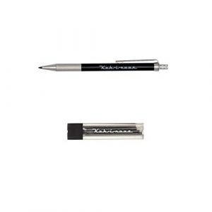 KOH-I-NOOR Automatic 5608 - Porte-mine pour cahier avec un taille-crayon en métal - 1 x port-mine et mines assortis 2mm HB (4 pièces) (aysiboo, neuf)