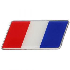 NIYANGLE Autocollant Voiture Drapeau Français 6.5 X 3 Cm Décoration Patriotique Protection Contre Les Rayures Facile À Poser (Madonna Tied, neuf)