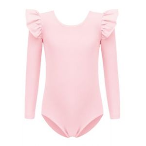 Arshiner Justaucorps Danse Fille,Justaucorps de Gymnastique Filles Manche longues Bouffante V&ecirc;tements de Ballet Danse Classique pour Enfant Rose 9-10 ans (Arshiner Store, neuf)