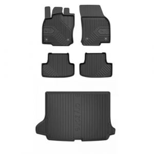 MOTOS Kit de tapis de voiture et de tapis de coffre en caoutchouc pour Audi Q2 2016-2020 Améliorez votre confort de voyage avec tapis antidérapant voiture 3D- Tapis de sol voiture tous temps, protecti (MOTOS EU, neuf)