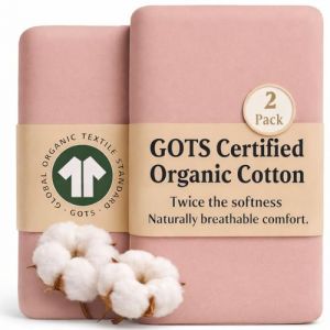 Bunnyjik &ndash; Drap Housse Cododo 50x83 | Coton Bio CERTIFI&Eacute; GOTS | Drap Housse 50x90 / 50x80 / 51x85 | Housse Cododo, Lit B&eacute;b&eacute;, Berceau Cododo, Next2Me &ndash; Ultra Doux (190 GSM) (Bunnyjik, neuf)