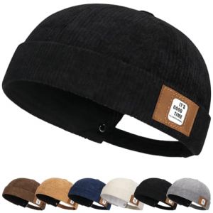 Bonnet Souple Doux et l&eacute;ger pour la Course &agrave; Pied Respirant et &eacute;lastique Chapeau Docker Bonnet Homme Docker Hat Femme Casquette Homme Chapeau Marin Casquette (YUNIAN-Direct, neuf)