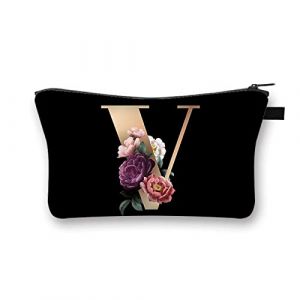 Domybest FR Trousse de Maquillage Femme Voyage Pochette de Maquillage en Polyester Imprim&eacute; Lettres Trousse de Toilette Petit Sac Cosmetique (Pasercvxzoreso, neuf)