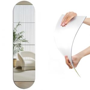 Miroir autocollant mural en acrylique 35 x 35 cm - Carreaux de miroir HD incassables - Miroir mural &agrave; coller sur le miroir - Pour le maquillage, la maison, l'entra&icirc;nement, la salle de sport, le (Beser-Lee, neuf)