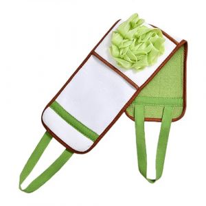 Serviette exfoliante pour douche, serviette exfoliante pour le dos, serviette de bain pour adultes, boule de douche pliable pour frotter - Lingette arrière à rangement facile pour adoucir la peau du (amste, neuf)