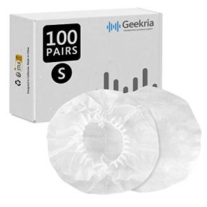 GEEKRIA 100pairs Stretchable Earpad Covers, Disposable Sanitary Earcup Fits Bose OE, OE2, OE2i, on Ear, QC3, Solo3, Solo2.0, SoloHD, Solo Headset (GeekriaDirectEU, neuf)