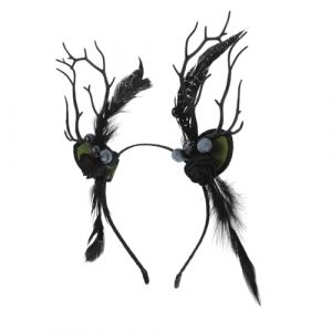 Holibanna -tête de Noël en Bois de Cerf pour Femme -tête en Forme de Branche D'arbre -tête en Forme de Renne -tête en Oreilles de Cerf (Lydia Lyle, neuf)