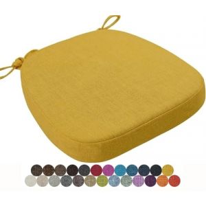 seokor Coussin de Chaise 40x38/43x40/43x42cm Coussins de Si&egrave;ge Amovible Lavable Galette de Chaise, pour Int&eacute;rieur et Ext&eacute;rieur, Bureau, Salle &agrave; Manger, Maison, Jardin(Color5,43x42x5cm) (amzgyc, neuf)