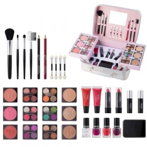 Kit de maquillage complet pour femme, kit de maquillage de voyage,Pinceau de maquillage Blush Rouge à lèvres Kit complet de maquillage | Kit de maquillage professionnel imperméable, ensemble de trouss (cesdipe, neuf)