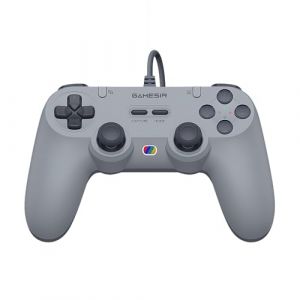 GameSir Tegenaria Lite Manette de Jeu Filaire – 1000Hz, Ultra-Faible Latence, Joysticks à Effet Hall, 2 Boutons Arrière – Compatible Switch/PC/Android/iOS – Gris Rétro (GameSir Official Store FR, neuf)