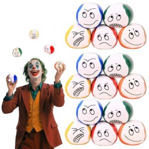 15 Pi&egrave;ces Balles de JonglageBalles de Jonglage pour d&eacute;butants Kit Cirque Balles Jonglage, Balles &agrave; Jongler D&eacute;butant, Motifs &Eacute;moji Amusants, Facile &agrave; Prendre en Main, Haute Durabilit&eacute;, Multicolore (gzchaoke, neuf)