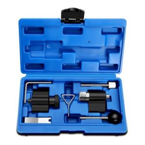 RUIZHI 7pcs Kit Calage Distribution - Outils de Calage Distribution pour Courroie de Moteur - Compatible avec Moteur VW 1.2, 1.4, 1.6, 1.9, 2.0 TDI SDI, Outils d'arbre à Cames avec Boîte à Outils (SOUND EU, neuf)