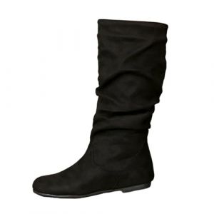 G&eacute;n&eacute;rique Bottes Hautes Femme Moto Hiver Chaussure Confort Confort Chic Vintage Bottine Chaussures Talon Noires Cuissardes Blanc Sexy Haute Botte Mi Mollet Fourr&eacute;es Bottes Cuissarde (Nutye, neuf)