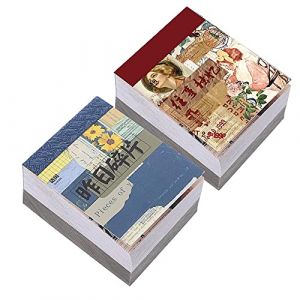 CaiYuanGJ Lot de 800 feuilles de papier pour scrapbooking et d&eacute;coration, vintage, cartes et album (Czldfd, neuf)