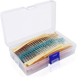 DollaTek 1000 pi&egrave;ces 1% 1 W r&eacute;sistance &agrave; film m&eacute;tallique 100 valeurs Kit assorti 1 ohm ~ 1 M ohm gamme (DollaTek, neuf)