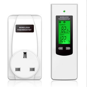 Jadeshay Prise Thermostat Chauffage 16A 230V Thermostat Connect&eacute; R&eacute;gulateur de Temp&eacute;rature avec T&eacute;l&eacute;commande pour Appareils de Chauffage et de Climatisation (Omykou, neuf)