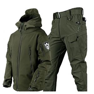 Tenue de combat tactique camouflage pour homme - Imperm&eacute;able - Veste softshell - Pantalon de chasse (Chen Xigui's shop, neuf)