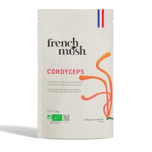 Doypack Cordyceps Bio - 168 Gélules Vegan - Champignon Pour Bien-Être, Performances Physiques, Énergie - 1 à 2 Gélules Par Jour - Complément Cordyceps Mushroom (French Mush, neuf)
