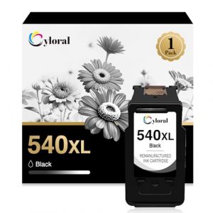 Cyloral PG-540 Remplacement pour Canon Cartouche 540 Noir Encre pour Canon 540 540XL Compatible pour Pixma MG3650 MG3650s MG3550 MG4250 MG3650S MG3600 MX475 MX395 MX515 MG2150 MG3150 TS5150 TS5151 (Cyloral France Cartouche encre, neuf)