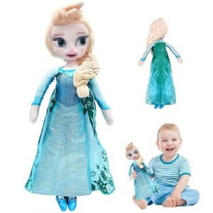 Peluche Elsa, 40CM Poupée Elsa, La Reine des Neiges 2 Elsa Peluche, Frozen E-LSA P-oupée, Els-a Jouets en Po-upée, pour Fête d'anniversaire Enfants (Kangteni-EU, neuf)