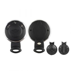 T&eacute;l&eacute;commande 3 Boutons pour BMW Mini Cooper R56 Auto Smart Key Cover with Blade Fob Casing Key Shell Car Lock Key Shell Key Case Replacement Auto Accessories Coque pour cl&eacute; &eacute;tui cl&eacute; (1-top, neuf)
