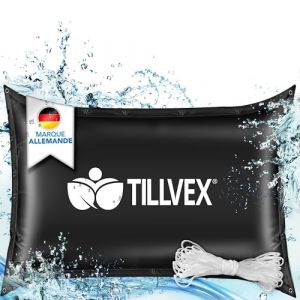 tillvex® Coussin de piscine pour l'hiver XXL 200 x 240 cm | Coussin d'air avec kit de réparation - Coussin d'hiver avec valve de sécurité - Double couture (DWD-Company, neuf)