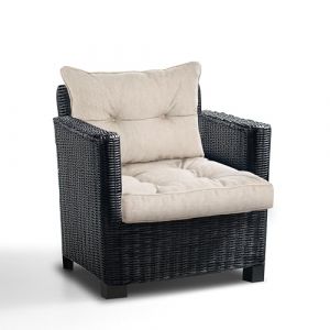 Best Wool Coussin Salon de Jardin Exterieur en Rotin 60x60 + 60x40 – Coussin de Chaise – Coussin d’Assise et Dossier pour Mobilier en Rotin – Polypropylène de Haute Qualité (Wool-Stam, neuf)