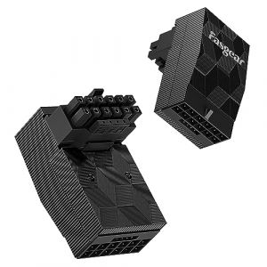 Fasgear 12VHPWR Adaptateur 90 degrés à Angle Droit PCI-e 5.0 16 Broches 12 + 4 Broches 600 W GPU mâle vers Femelle Compatible avec Carte Graphique GeForce RTX 3090Ti 4070Ti 4080 4090 5090(Type B) (Fasgear Direct, neuf)