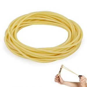 Tube Élastique en Latex 10M Tuyau Élastique Latex Naturel, Tube en Latex Bande en Caoutchouc, Caoutchouc de Fronde pour l'exercice de Traction de Yoga (Yishan Store, neuf)