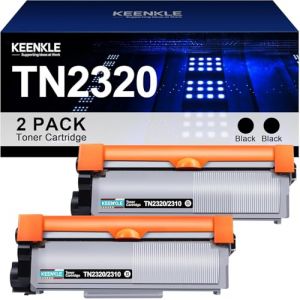 KEENKLE TN2320 TN-2320 Compatible pour Brother TN 2320 TN-2310 TN2310 Toner pour Brother MFC-L2700DW MFC-L2700DN DCP-L2520DW HL-L2340DW MFC-L2740DW MFC-L2720DW HL-L2300D HL-L23666 0DN (Noir, 2 Pack) (NICOVERVELO, neuf)