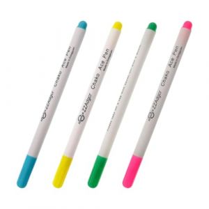 YAPKOLV Stylo Marqueur pour Tissus Soluble dans l'Eau, 4 Pièces Stylo Effaçable, Stylo Marqueur pour Tissus, Stylo Disparition par Effacement, pour la Couture (MA SHIJIE UK SHOP, neuf)