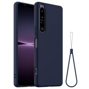 BRAND SET Coque pour Sony Xperia 1 III Housse Silicone Souple Ultra-Mince de Couleur Pure, Doublure en Microfibre Housse Compatible avec Mag-Safe &Eacute;tui pour Sony Xperia 1 III (Bleu Marine) (Brand Set, neuf)