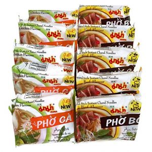 MAMA Soupe instantan&eacute;e Chand Nouilles 55 ml &ndash; Lot de 10 (b&oelig;uf (Pho Bo) + poulet (Pho Ga)) (Encas d'Asie, neuf)
